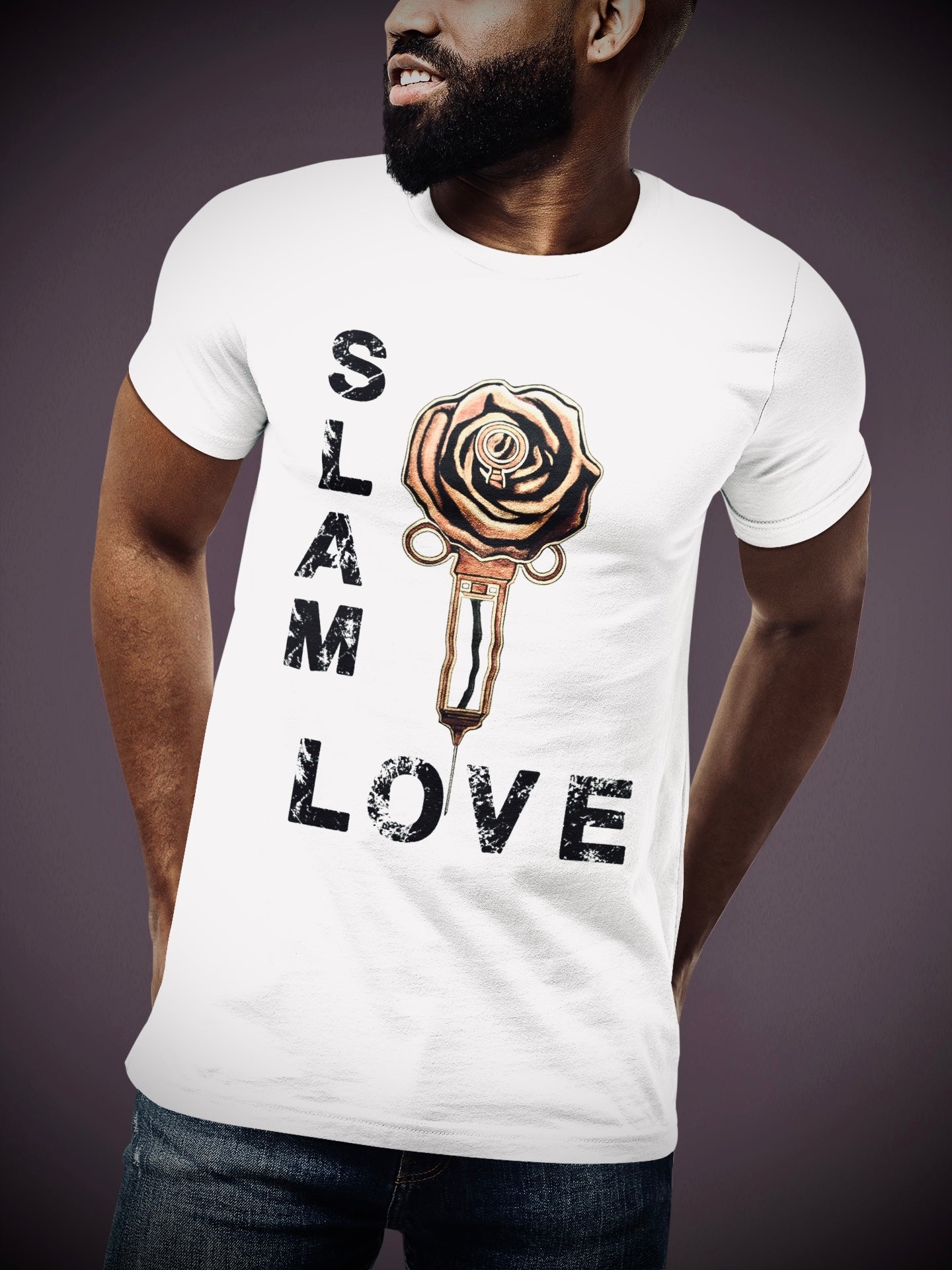 Slam Love - Gold Rose - Short Sleeve Unisex T-shirt