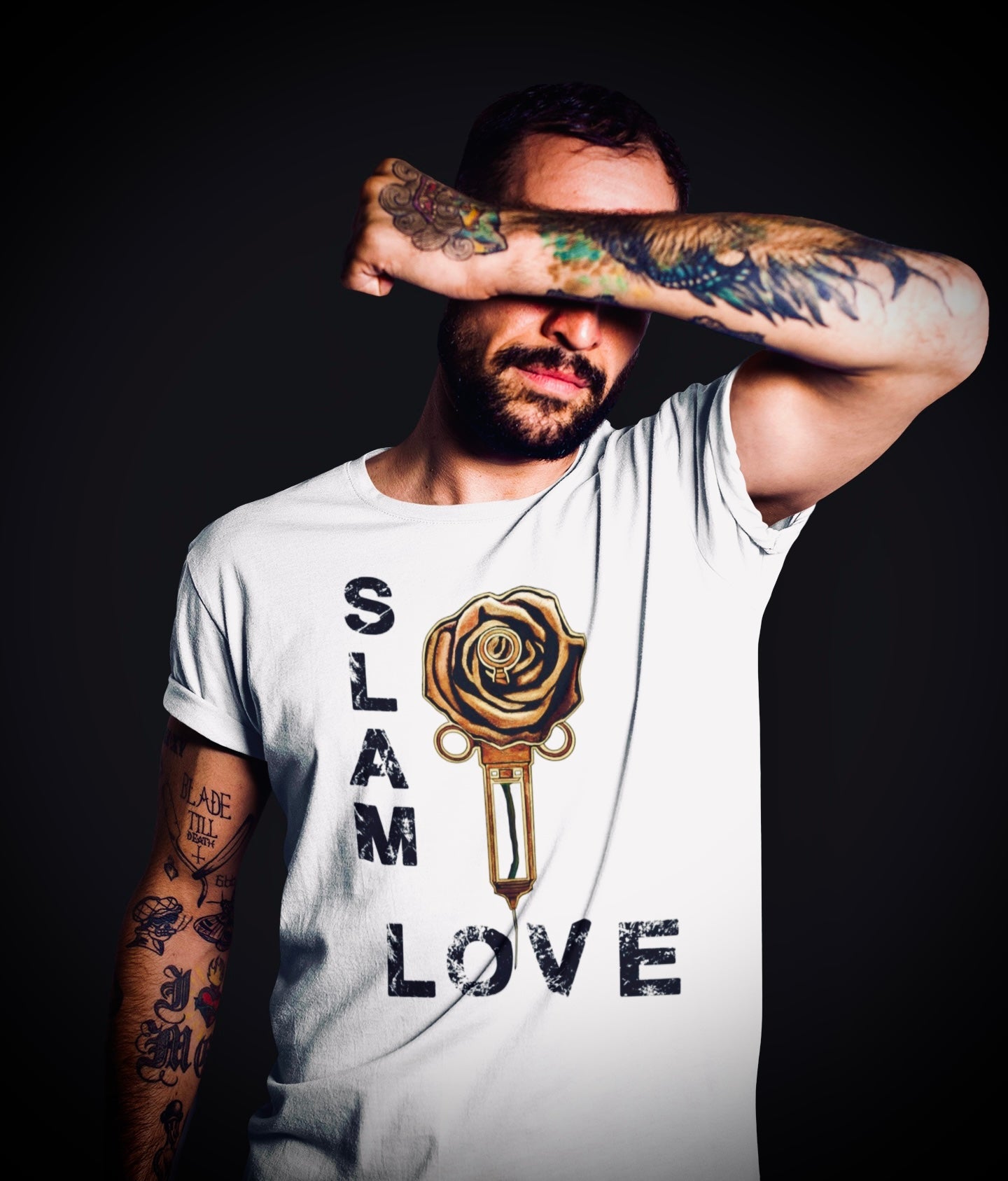 Slam Love - Gold Rose - Short Sleeve Unisex Tees