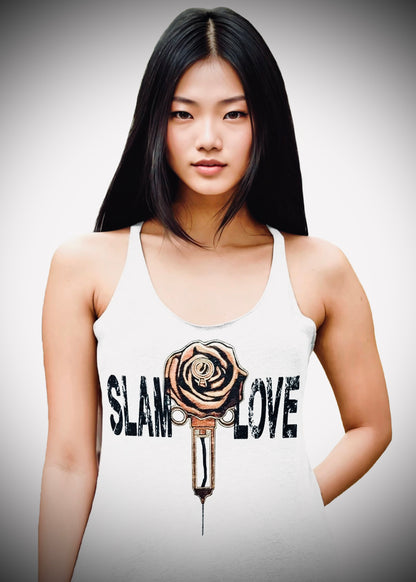 Slam Love - Gold Rose - Women's Racerback Tank
