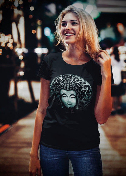 Buddha (Noir) Women's Relaxed Crew Neck Tee
