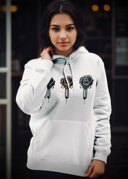 Slam Love (Noir) - Overcast White Hoodie