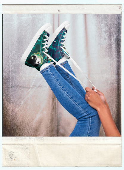 Yin-Yang - Women’s High-Top Canvas Shoes