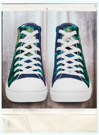 Yin-Yang - Women’s High-Top Canvas Shoes