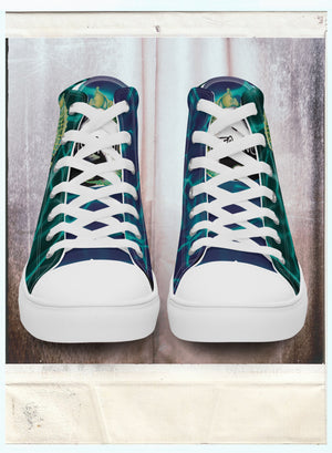 Yin Yang - Women’s High-Top Canvas Shoes