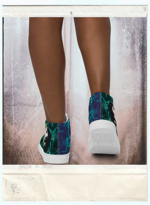 Yin Yang - Women’s High-Top Canvas Shoes