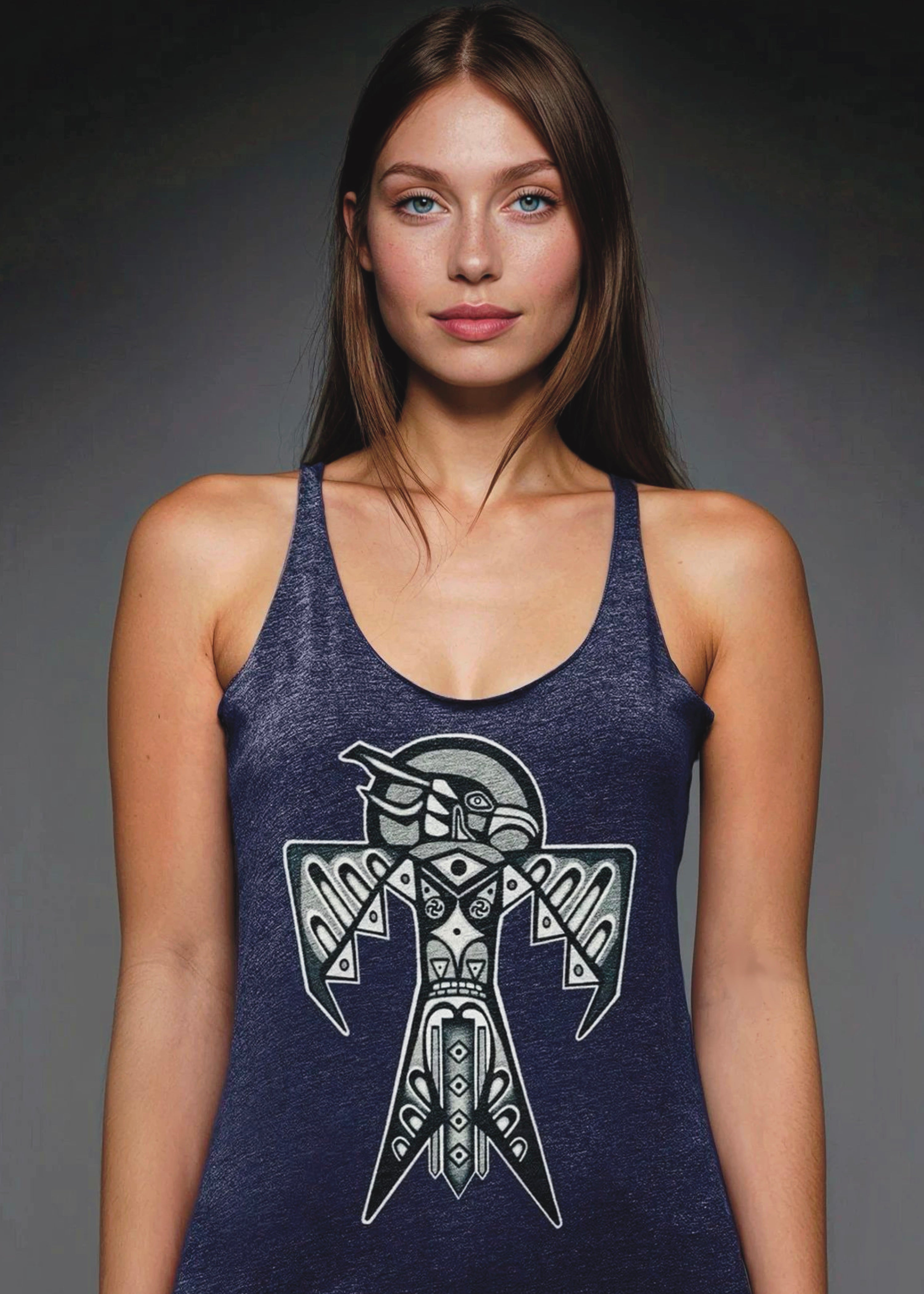 Thunderbird (Noir) - Women's Racerback Artifacta