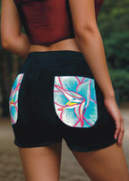Pastel Succulent - Vintage 100% Cotton Denim Shorts