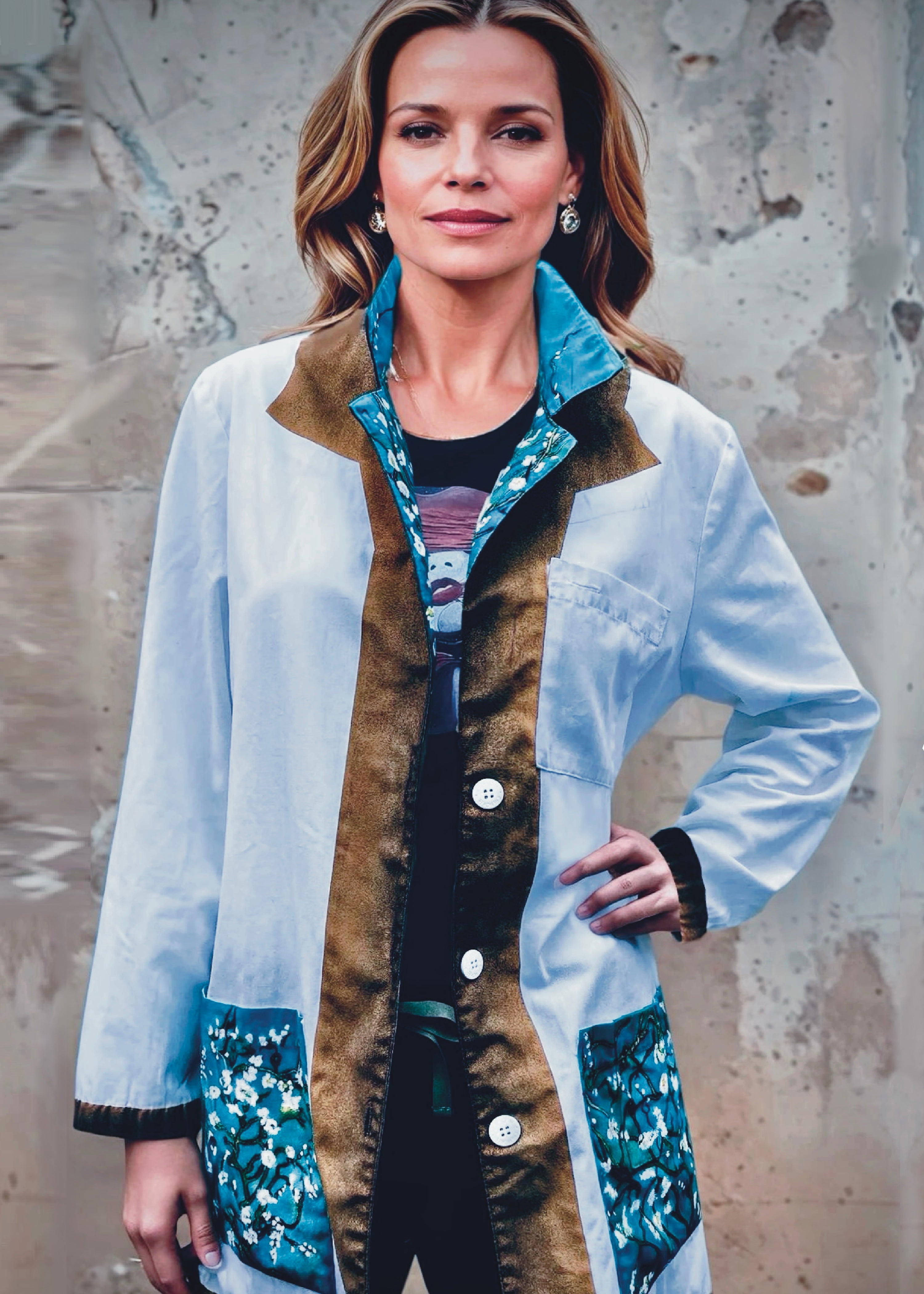 Women's Almond Blossom Lab Coat
