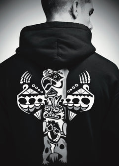 Eagle Totem (Noir) - Unisex Hoodie Artifacta