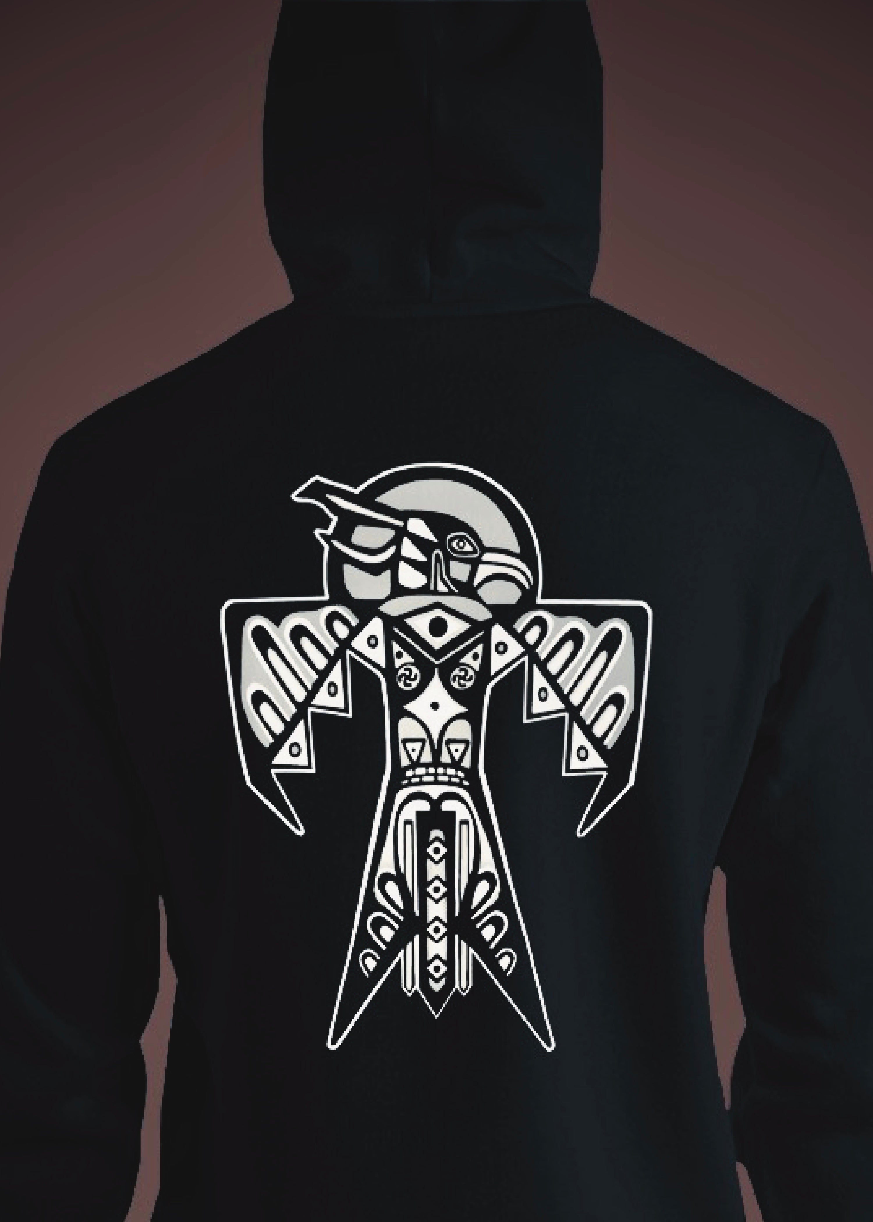 Thunderbird (Noir) - Unisex Hoodie Arifacta