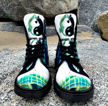 Yin Yang - Art Boots for Women
