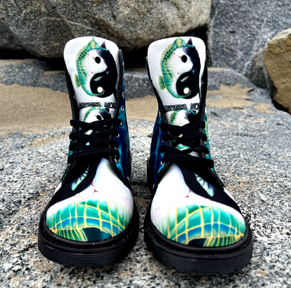 Yin-Yang - Art Boots for Women