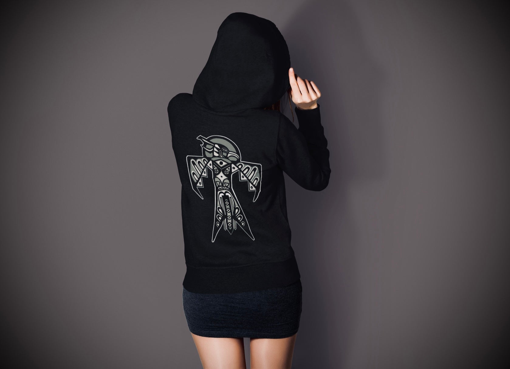 Thunderbird (Noir) - Unisex Hoodie Arifacta