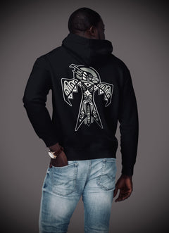 Thunderbird (Noir) - Unisex Hoodie Arifacta