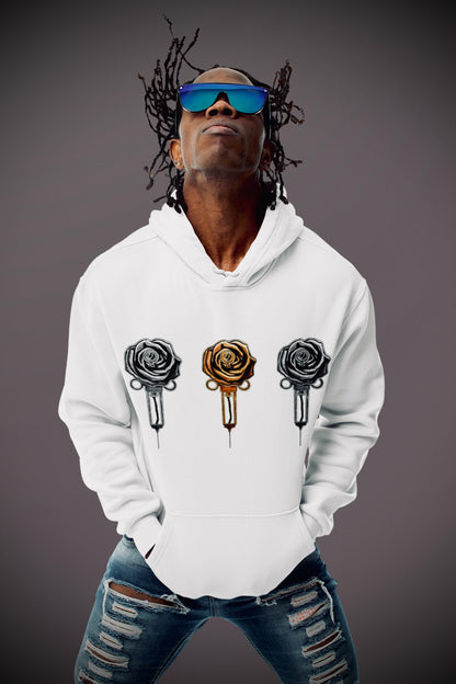 Slam Love (Noir) - Overcast White Hoodie