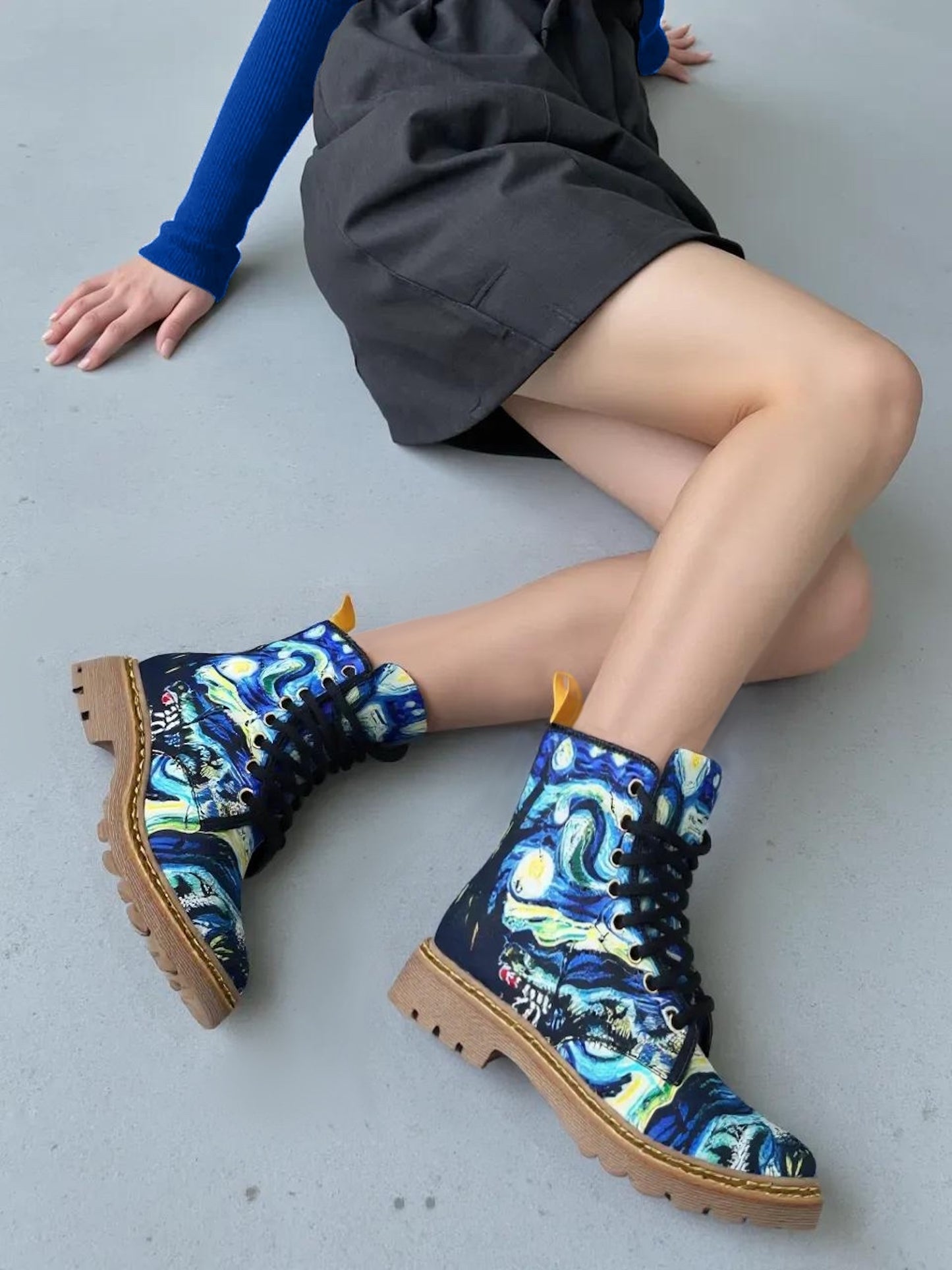 Starry Night - Art Boots for Women