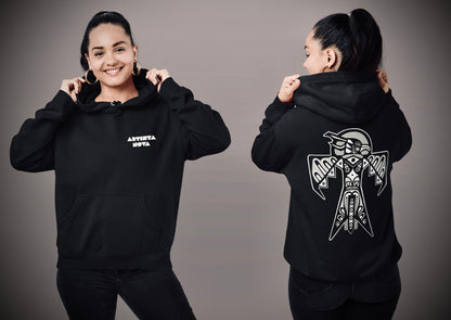 Thunderbird (Noir) - Overcast Black Hoodie