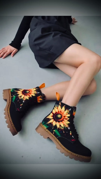 Sunflower - Art Boots for Women