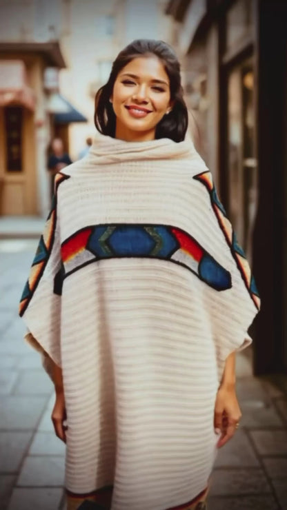 Thunderbird - Ribbed Cashmere Turtleneck Sweater Dress