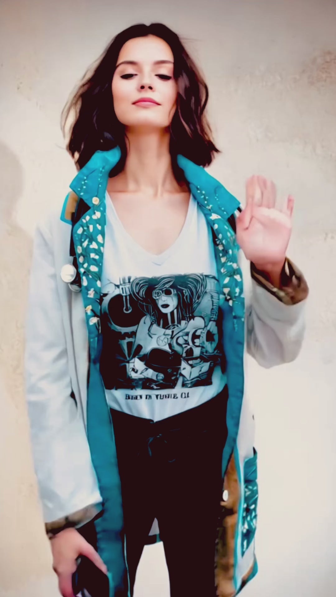 Women's Almond Blossom Lab Coat