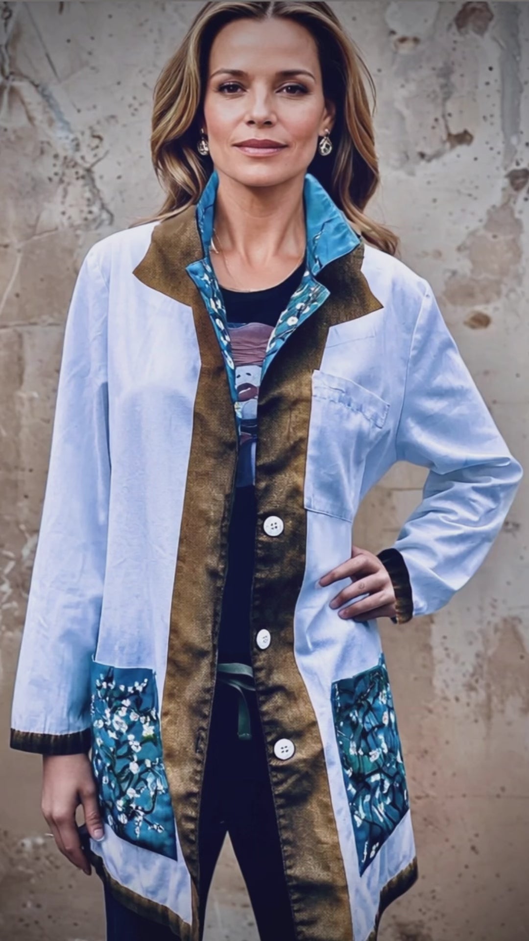 Women's Almond Blossom Lab Coat