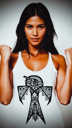 Thunderbird (Noir) - Women's Racerback Artifacta