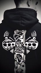 Eagle Totem (Noir) - Unisex Hoodie Artifacta