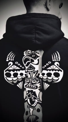 Eagle Totem (Noir) - Unisex Hoodie Artifacta