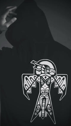 Thunderbird (Noir) - Unisex Hoodie Arifacta