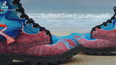 Pink Ribbon - Art Boots for Women