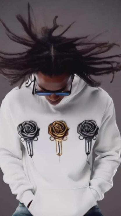Slam Love (Noir) - Overcast White Hoodie