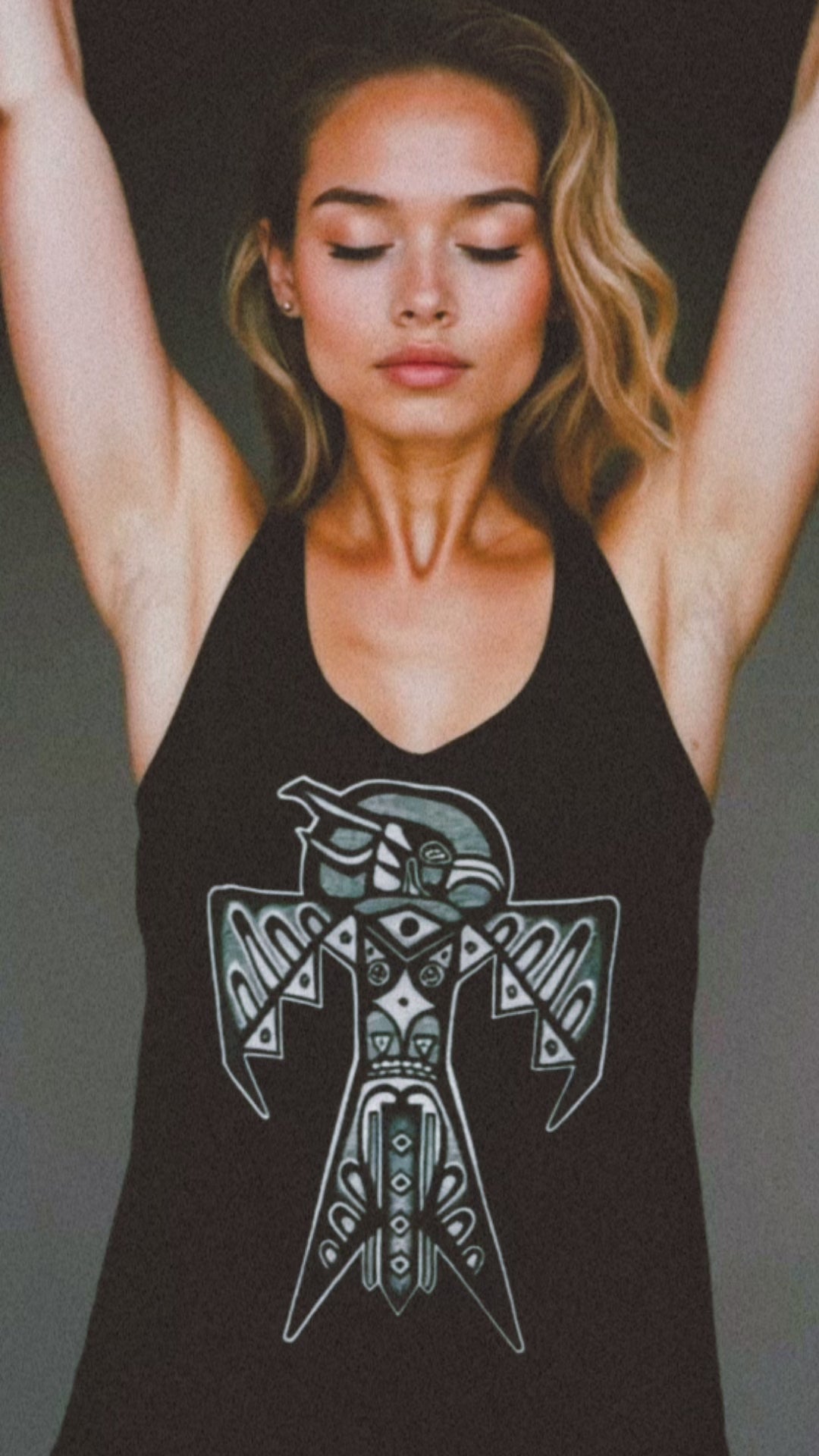 Thunderbird (Noir) - Women's Racerback Arifacta