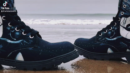 Fire (Noir) - Art Boots for Women