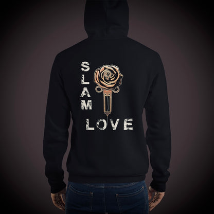 Slam Love (Gold 2) - Overcast Black Hoodie