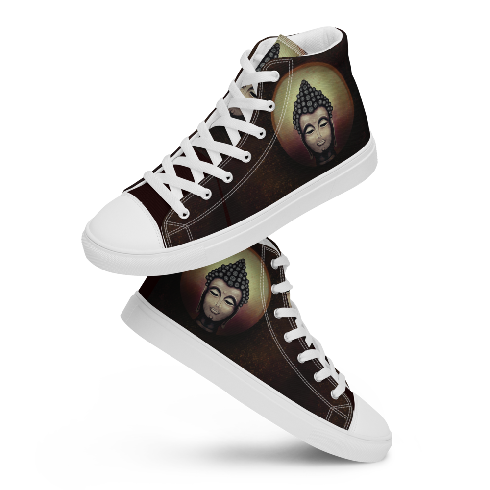 Buddha - Women’s High Top Canvas Shoes