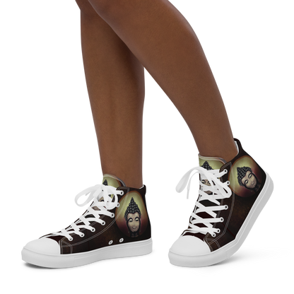 Buddha - Women’s High Top Canvas Shoes
