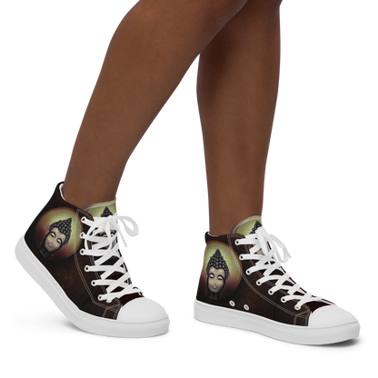 Buddha - Women’s High Top Canvas Shoes