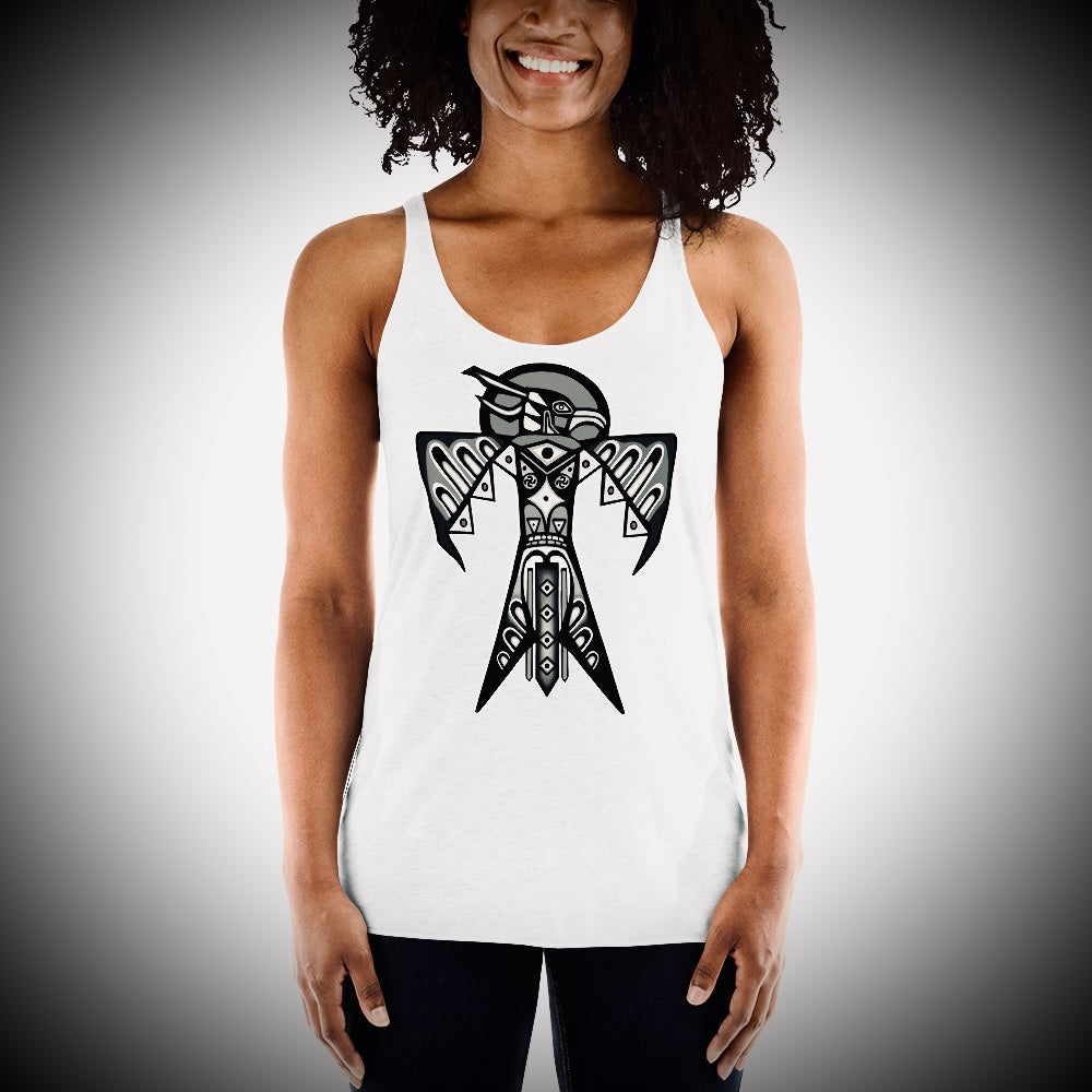 Thunderbird (Noir) - Women's Racerback Artifacta