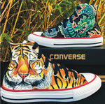 Tiger vs Dragon-Kids Converse High-Tops