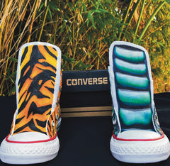 Tiger vs Dragon-Kids High-Tops