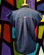 Women’s Stained Glass Mandarin Scrub Top & Skinny Scrub Pants