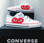 Comme des Garcons Play-Kids Converse Low-Tops