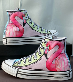 Cartoon-Zoo Kids Converse Hi-Tops