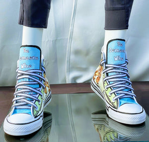 Cartoon-Zoo Kids Converse Hi-Tops