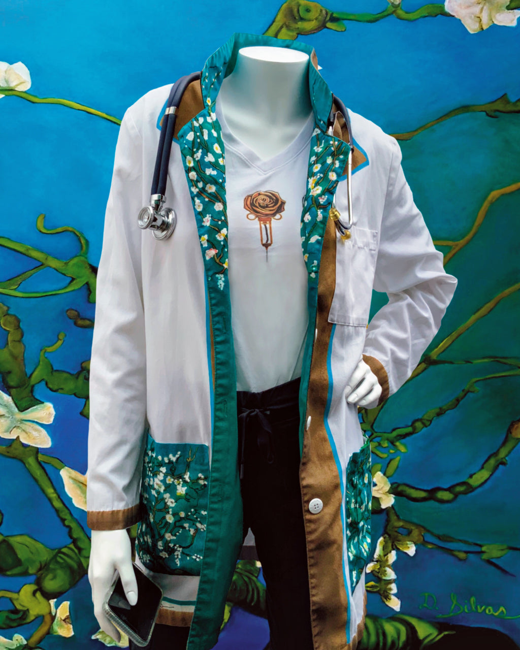 Cherokee 35" Lab Coat, Tall - Women's Almond Tree Custom Design
