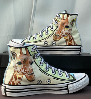 Cartoon-Zoo Kids Converse Hi-Tops