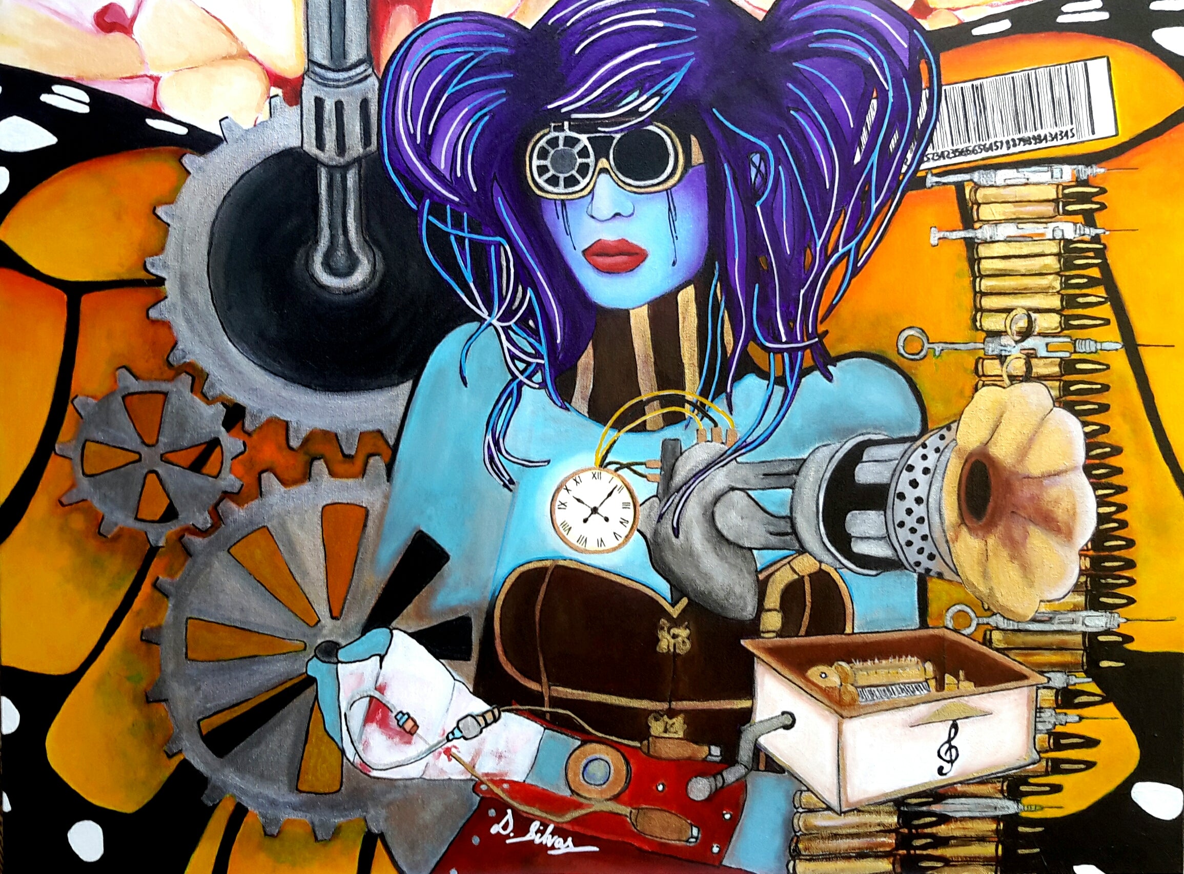 Metal - Acrylic on Canvas